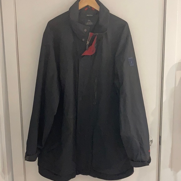 Nautica Other - NAUTICA Black waterproof windbreaker with hood Size XXL